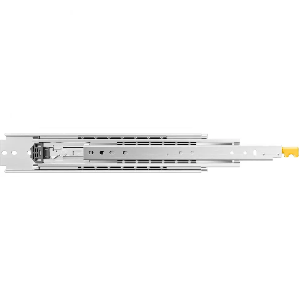 VEVOR 1 Pair Full Extension Drawer Slides 18 20 22 28 30 32 36 38 40 44 48 52 56 60 in, 500 lbs Load Capacity Locking Drawer Slides, Ball Bearing with Lock Side Mount Drawer Slide Rail