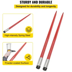 VEVOR Pair Hay Spear 49
