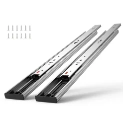 VEVOR 10 Pairs of 20 Inch Drawer Slides Side Mount Rails, Heavy Duty Full Extension Steel Track, Soft-Close Noiseless Guide Glides Cabinet Kitchen Runners with Ball Bearing, 100 Lbs Load Capacity
