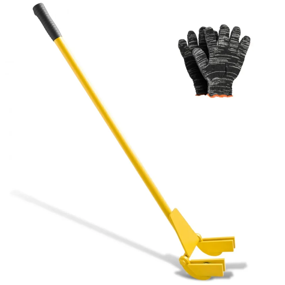 VEVOR Pallet Buster Tool, 41 Inch Carbon Steel Handle Wrecking Pry Bar, 2000 lbs Weight Capacity, Heavy Duty Deck Board Removal Tool, Breaker Bar for Flooring, Framing, Roofing, Trim, Drywall
