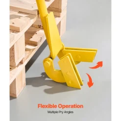VEVOR Pallet Buster Tool, 41 Inch Carbon Steel Handle Wrecking Pry Bar, 2000 lbs Weight Capacity, Heavy Duty Deck Board Removal Tool, Breaker Bar for Flooring, Framing, Roofing, Trim, Drywall