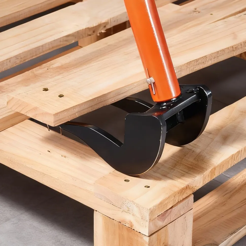 VEVOR Pallet Buster Tool, 50 Inch Carbon Steel Handle Wrecking Pry Bar, 2000 lbs Weight Capacity, Heavy Duty Deck Board Removal Tool, Breaker Bar for Flooring, Framing, Roofing, Trim, Drywall