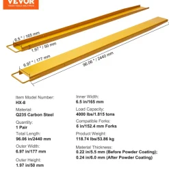 VEVOR Pallet Fork Extensions, 96