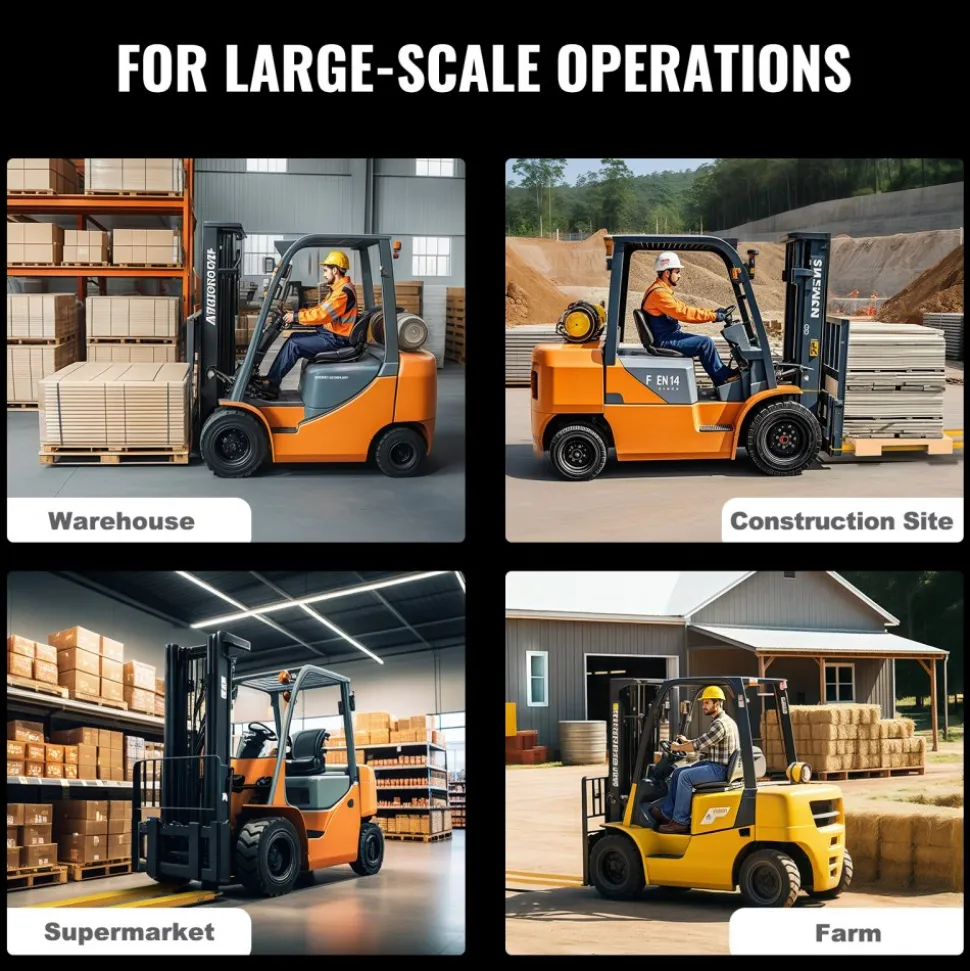 VEVOR Pallet Fork Extensions, 96" Length 5.5" Width, Heavy Duty Carbon Steel Fork Extensions for Forklifts, 1 Pair Forklift Extensions, Industrial Forklift Fork Attachments for Forklift Truck, Yellow