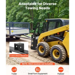 VEVOR Pallet Fork Frame Attachment with 48-inch Skid Steer Pallet Forks 4000 lbs