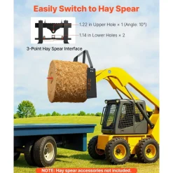 VEVOR Pallet Fork Frame Attachment with 48-inch Skid Steer Pallet Forks 4000 lbs