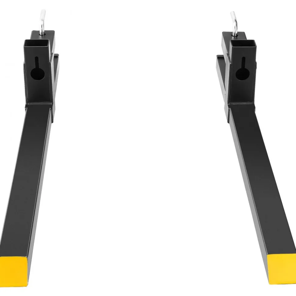 VEVOR Pallet Forks, 2000 lbs Capacity Clamp on Pallet Forks, 43" Tractor Bucket Forks, Heavy Duty Front Loader Attachment for Tractor, Skid Steer, Loader Bucket, Tractor Forks for Agriculture and Farm