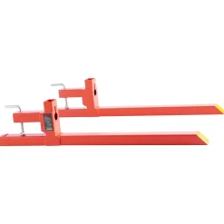 VEVOR Pallet Forks, 2000 lbs Clamp on Pallet Forks, 43-Inch Total Length Heavy-Duty Quick Attach Tractor Fork Compatible with Tractor Attachments, Loader Bucket, and Skid Steer, Orange