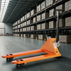 VEVOR Pallet Jack, 6600 lbs Load Capacity, Manual Pallet Truck with 48L x 27W Inch Forks for Material Handling, 3.35-7.1 Inch Fork Lift Height Range, Suitable for Warehouse, Supermarket, Manufacturing