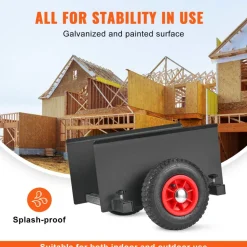 VEVOR Panel Dolly, 600LBS Capacity Slab Dolly, Heavy-duty Drywall Mover with 8