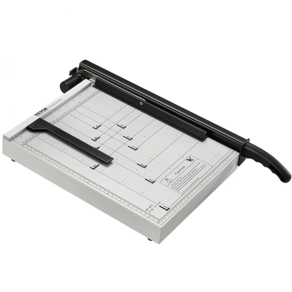 VEVOR Paper Cutter, Guillotine Trimmer, 15" Cut Length, 16 Sheets Capacity, Heavy Duty Guillotine Paper Cutter with Guard Rail/Blade Lock for Cardstock/Cardboard, Paper Trimmer for Home Office School