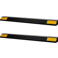VEVOR Parking Stopper, 18 Inch 2 Pcs Heavy Duty Parking Aid for Garage, PP Curb Garage Floor Stopper with Reflective Strips, Vehicles Gadgets for Cars Vans Trucks Tire Wheel Guide Block Stops Bumpers