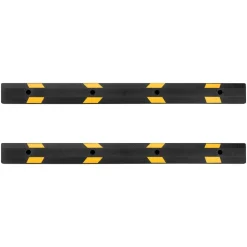 VEVOR Parking Stopper, 21.6 Inch 2 Pcs Heavy Duty Parking Aid for Garage, Rubber Curb Garage Floor Stopper with Reflective Strips, Aid Gadgets for Cars Vans Trucks Tire Wheel Guide Block Stops Bumpers