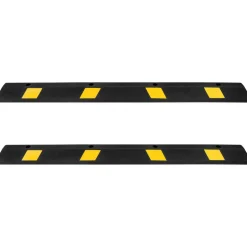 VEVOR Parking Stopper, 21.6 Inch 2 Pcs Heavy Duty Parking Aid for Garage, Rubber Curb Garage Floor Stopper with Reflective Strips, Aid Gadgets for Cars Vans Trucks Tire Wheel Guide Block Stops Bumpers