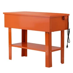 VEVOR Parts Washer 40-Gallon, 17 Gallon Solvent Capacity, 1 Gallon per Minute Max Pump Output, Steel Cabinet Electric Pump Automotive Parts Washer Cleaner for Wheel Bearings, Gears, and Carburetors