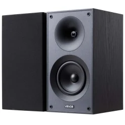 VEVOR Passive Bookshelf Speaker, 300W, Book Shelf Stereo Speakers with 5.25-Inch Woofer and 1-Inch Tweeter, Detachable Grille, 65Hz-20KHz Frequency Response, Wooden Enclosure, for Home Theater (1 Pair)