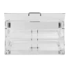 VEVOR Pastry Display Case, 2-Tier Commercial Countertop Bakery Display Case, Acrylic Display Box with Rear Door Access & Removable Shelves, Keep Fresh for Donut Bagels Cake Cookie, 20.7"x13.2"x11.9"