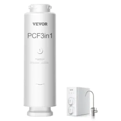 VEVOR PCF Replace Filter, 6-layer PCF Composite Water Filter Replacement, PCF Composite Filter, Reduces Chlorine & Odor, Compatible with Under Sink Water Filter System SS-001, SS-003 & SS-005