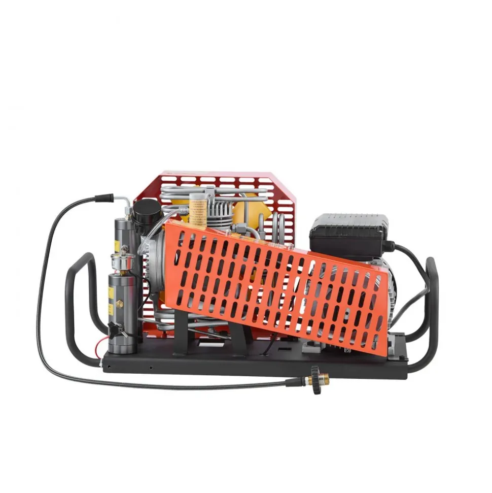 VEVOR PCP Air Compressor, 4500PSI/30Mpa Diving Scuba Tank Air Compressor, 60 L/min Four-Cylinder Auto Stop PCP Rifle Compressor Pump with Fan Cooling System for Scuba Tanks, Paintball, Firefighting