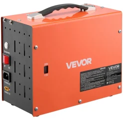 VEVOR PCP Air Compressor 4500PSI PCP Airgun Compressor & Built-in Converter, Auto Stop 350W DC12V/AC120V Portable Paintball Tank Compressors for Air Rifle, Scuba Diving Bottle