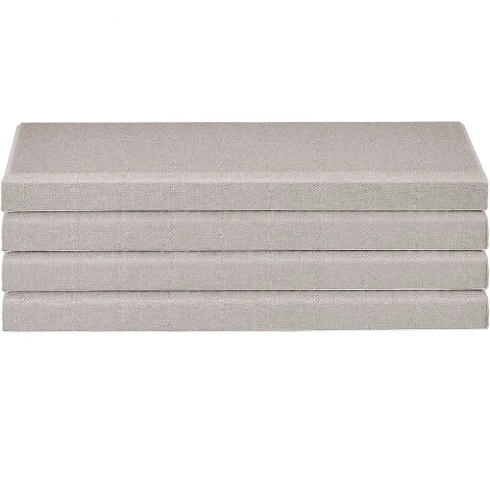 VEVOR 4 PCS Acoustic Panels, 2 inch Thick 23.6 x 11.8 inch Fiberglass Sound Absorbing Panels, Self-adhesive Soundproof Wall Boards, for Studios, Office, Home Theater,Meeting Room, Camel
