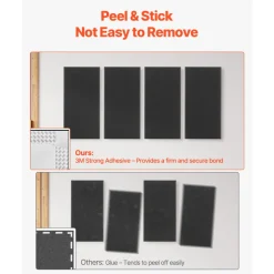 VEVOR 4 PCS Acoustic Panels, 2 inch Thick 23.6 x 11.8 inch Fiberglass Sound Absorbing Panels, Self-adhesive Soundproof Wall Boards, for Studios, Office, Home Theater,Meeting Room, Gray