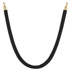 VEVOR 4 Pcs Black Velvet Stanchion Ropes, 5 ft Crowd Control Stanchion Black Velvet Ropes with Gold Hooks, Post Queue Barrier Carpet Rope for Carpet Events Movie Theaters Grand Openings Hotels Party