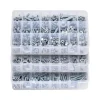 VEVOR 2250 Pcs Bolts and Nuts Assortment Kit, Metric + Imperial Machine Screws and Flat Washers, Alloy Steel M3/M4/M5/M6/M8 Multiple Size, for Equipment/Vehicle Assembly,Galvanized White