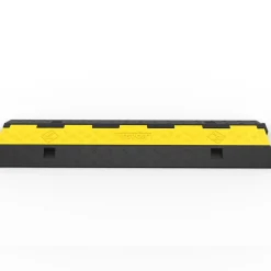 VEVOR 3 Pcs 2-Cable Rubber Electrical Wire Cover Cord Protector Ramp 11000 lbs