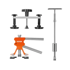 VEVOR 69 PCS Dent Repair Kit, Auto Car Body Paintless Dent Removal Tool Kit, Golden Lifter, Bridge Puller, Slide Hammer Tool Kit for Automobile Body, Washing Machine, Refrigerator