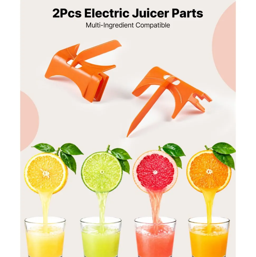 VEVOR 2pcs Electric Orange Juicer Spare Parts, Premium Plastcis, Compatible with VEVOR NS2000E Series Electric Orange Juicer Machine, Easy to Replace
