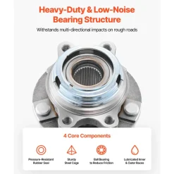 VEVOR 2PCS Front Wheel Bearing & Hub Assembly Fit for 2019 INFINITI QX50 Autograph Essential Luxe ProACTIVE Sport Utility Nissan Maxima Advance Sedan 4-Door OEM 513296, Wheel Bearing Hub Assembly Set