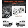 VEVOR 2PCS Front Wheel Bearing & Hub Assembly Fit for 2007-2013 Chevy Avalanche GMC Sierra 1500 Cadillac Escalade EXT 2007-2014 Tahoe OEM 515096, 6 Lugs with ABS Sensor, Wheel Bearing Hub Assembly Set