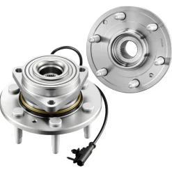VEVOR 2PCS Front Wheel Bearing & Hub Assembly Fit for 2007-2013 Chevy Avalanche GMC Sierra 1500 Cadillac Escalade EXT 2007-2014 Tahoe OEM 515096, 6 Lugs with ABS Sensor, Wheel Bearing Hub Assembly Set