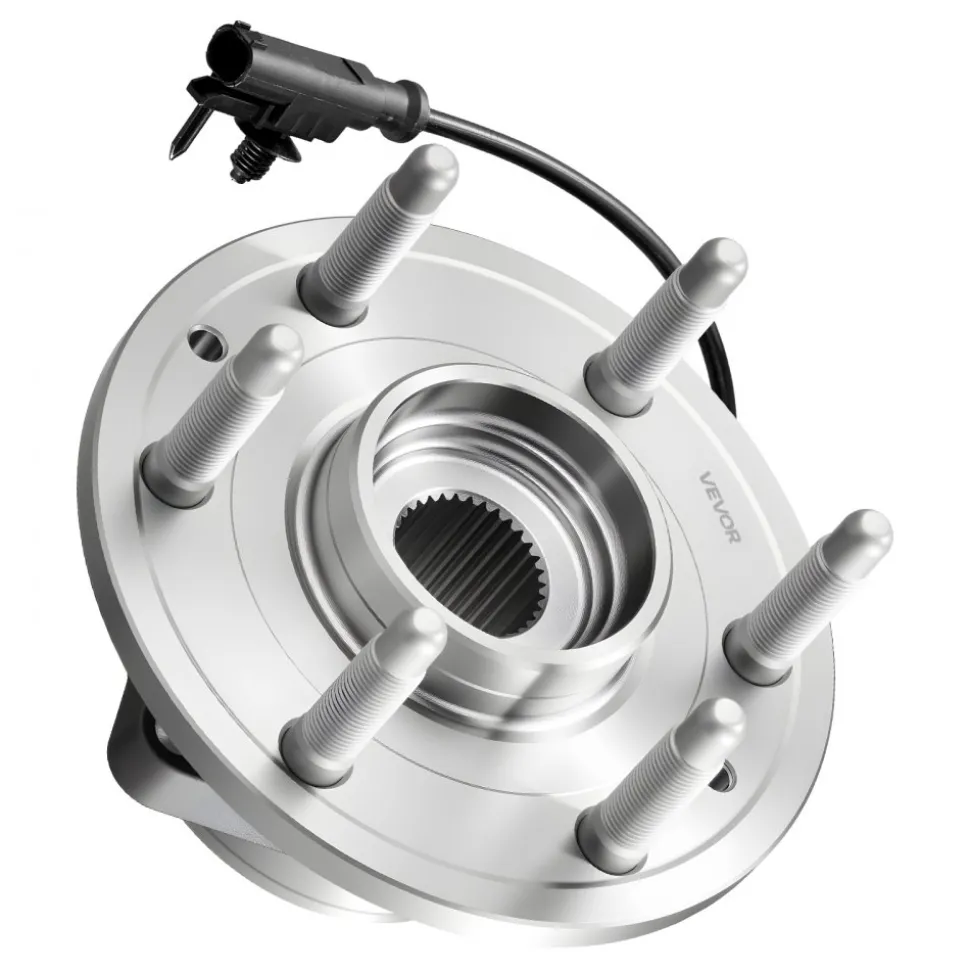 VEVOR 2PCS Front Wheel Bearing & Hub Assembly Fit for 2007-2013 Chevy Avalanche GMC Sierra 1500 Cadillac Escalade EXT 2007-2014 Tahoe OEM 515096, 6 Lugs with ABS Sensor, Wheel Bearing Hub Assembly Set