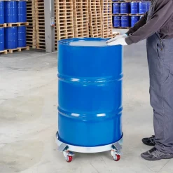 VEVOR 2PCS 55 Gallon Heavy Duty Drum Dolly, 1000 lbs Load Capacity, Barrel Dolly Cart Drum Caddy, Non Tipping Hand Truck Capacity Dollies with Steel Frame 4 Swivel Casters Wheel, for Drum Handling