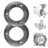 VEVOR 2PCS Grinding Sheets for Electric Grain Mill Grinder, Cast Iron Dry Grinding Discs, Replacement Grinding Plates Compatible with VEVOR HN-2200, HN-3000 Corn Spice Mill Grinder