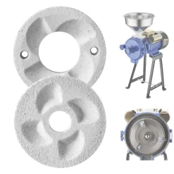 VEVOR 2PCS Grinding Sheets for Electric Grain Mill Grinder, Marble Dry & Wet Grinding Discs, Replacement Grinding Plates Compatible with VEVOR GM-002 Corn Spice Mill Grinder