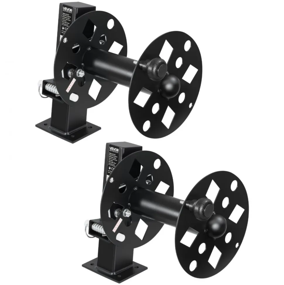 VEVOR 2PCS Heavy Duty Welding Cable Reels, Welding Cable Lead Reels for 150FT 1/0 & 125FT 2/0 Cable, Powder-Coated Steel Reel with Locking Pin for Service Trucks, Fleet Maintenance, Jobsites