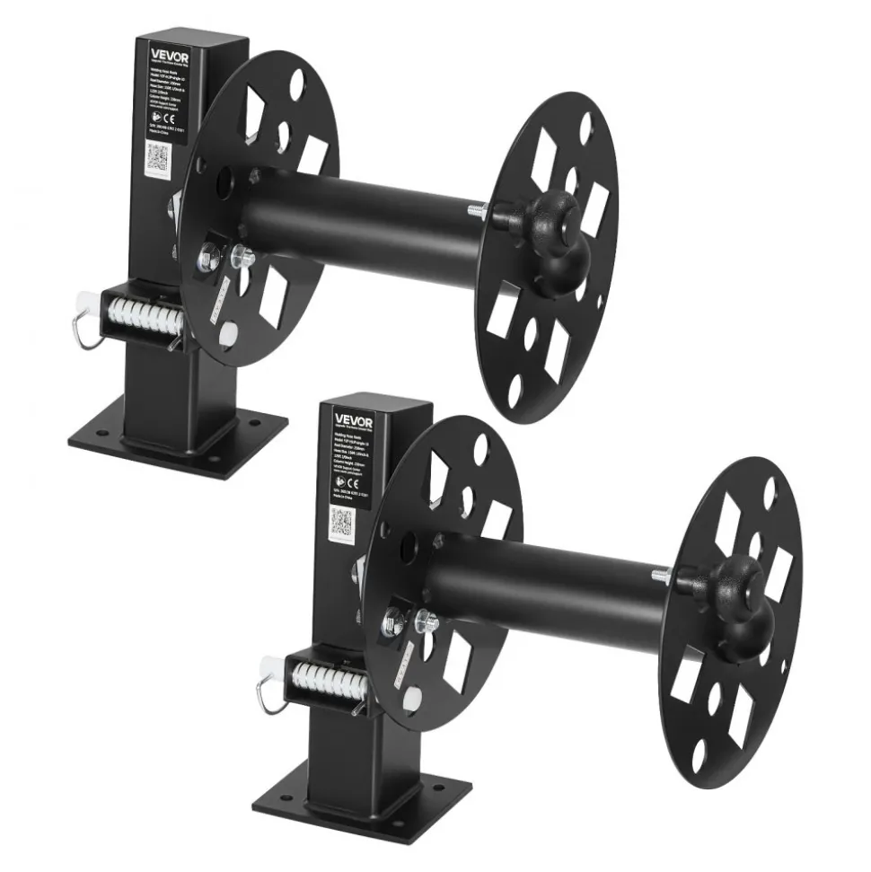 VEVOR 2PCS Heavy Duty Welding Cable Reels, Welding Cable Lead Reels for 150FT 1/0 & 125FT 2/0 Cable, Powder-Coated Steel Reel with Locking Pin for Service Trucks, Fleet Maintenance, Jobsites
