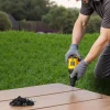 VEVOR 90PCS Hidden Deck Fasteners for Composite Decking Board, Universal Composite T Clips & Plastic Hidden Fasteners with Metal Screws,Polypropylene PP Clips Works with 0.26 inch Gaps, Black