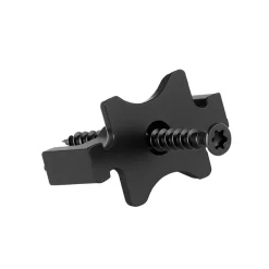 VEVOR 900PCS Hidden Deck Fasteners for Composite Decking Board, Universal Composite T Clips & Plastic Hidden Fasteners with Metal Screws,Polypropylene PP Clips Works with 0.26 inch Gaps, Black