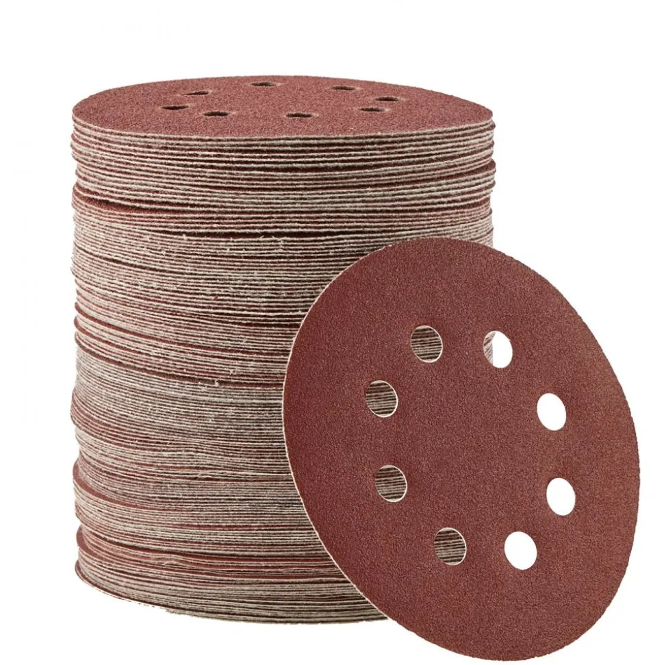 VEVOR 150 PCS 5 Inch Sanding Discs Set, 8-Hole Round Hook and Loop Sandpaper for Orbital Sander, 10 Grits include 60, 80, 100, 120, 150,180, 240, 320, 400, 600 Grit, for Metal, Wood, Car Sanding