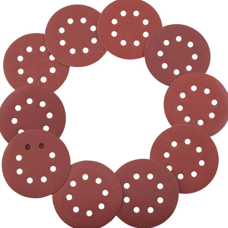 VEVOR 150 PCS 5 Inch Sanding Discs Set, 8-Hole Round Hook and Loop Sandpaper for Orbital Sander, 10 Grits include 60, 80, 100, 120, 150,180, 240, 320, 400, 600 Grit, for Metal, Wood, Car Sanding