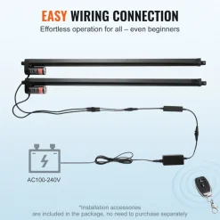 VEVOR 2PCS Linear Actuator Kit, 30 Inch High Speed 0.35