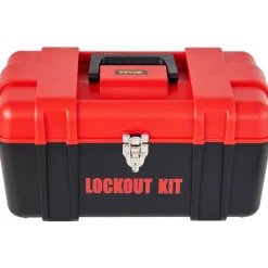 VEVOR 42 PCS Lockout Tagout Kits, Electrical Safety Loto Kit Includes Padlocks, 5 Kinds of Lockouts, Hasps, Tags & Ties, Box, Lockout Safety Tools for Electrical Risk Removal in Industrial, Machinery