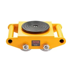 VEVOR 4PCS Machinery Skate Dolly, 26455LBS/12T Industrial Machinery Mover, Heavy Duty Carbon Steel Machinery Moving Skate & 4 Carbon Steel Wheels and 360° Rotation Non-slip Cap for Warehouse, Factory