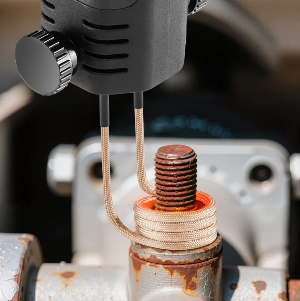 VEVOR 10PCS Magnetic Induction Heater Coil, Induction Heating Coil Accessories Kit with Flexibility and Long Lifespan, for Removing Rusty Bolts and Nuts, 8 Coils + 1 U-Shaped + 1 Free Forming
