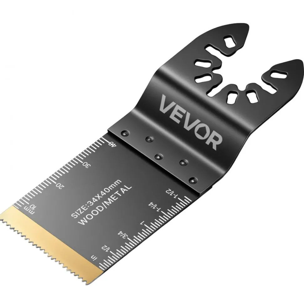 VEVOR 60PCS Oscillating Saw Blades, Universal Quick Release Multi Tool Blades Kits, 5 Types Oscillating Multitool Blades for Wood Plastic Metal, Compatible with Dewalt Ryobi Milwaukee Bosch Craftsman