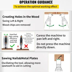 VEVOR 50 PCS Oscillating Saw Blades, Quick Release Multitool Blades Kit, HCS Tool Blades for Wood Plastic Metal Nails Bolts, Compatible with Dewalt Dremel Fein Worx Bosch Makita Milwaukee